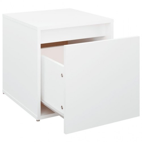 Opbevaringsskab 40,5×40×40 cm i konstrueret træ - hvid