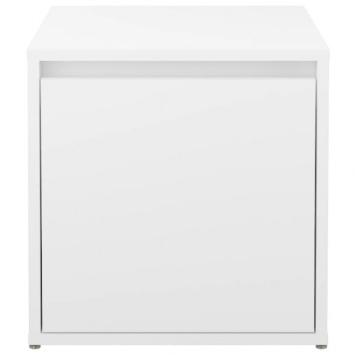 Opbevaringsskab 40,5×40×40 cm i konstrueret træ - hvid