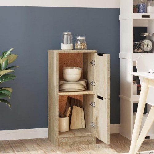 Skænk 30×30×70 cm i konstrueret træ - sonoma-eg
