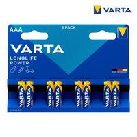 Batterier Varta Long Life Power AAA LR3 (8 Dele)