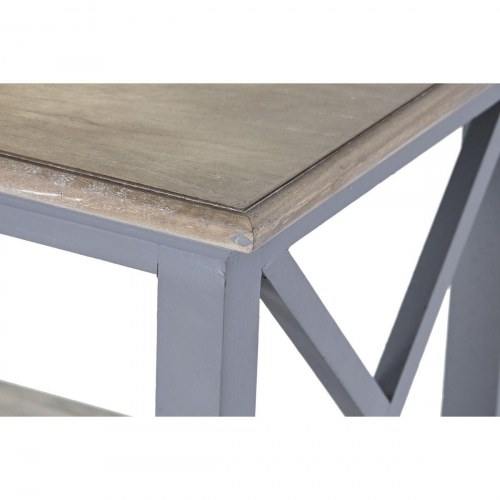 Skænk - grå/natur, paulownia & MDF, 132 × 40 × 84,5 cm