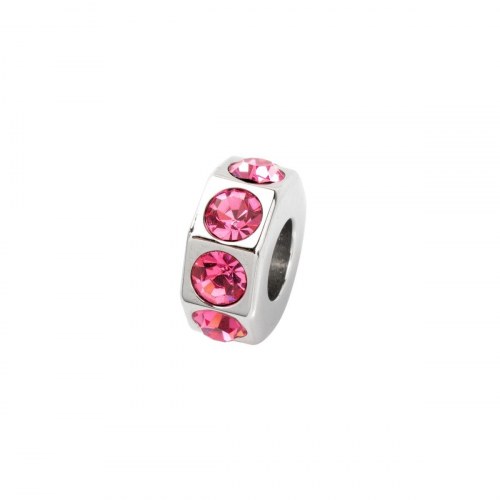 SCZ190 perle/charms til kvinder - pink, 1 cm