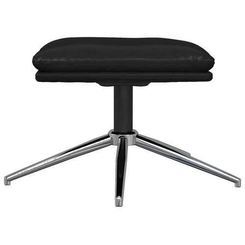 Fodskammel 45x29,5x39 cm kunstlæder sort