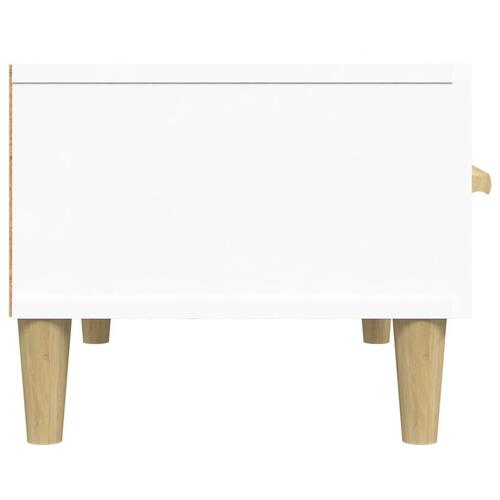 Tv-bord 150x34,5x30 cm konstrueret træ hvid