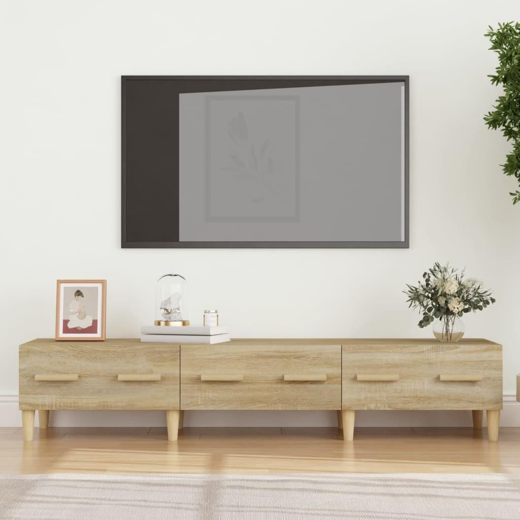 Tv-bord 150x34,5x30 cm konstrueret træ sonoma-eg