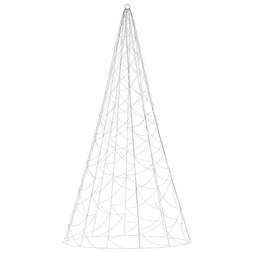 Juletræ til flagstang 500 LED'er 300 cm blåt lys