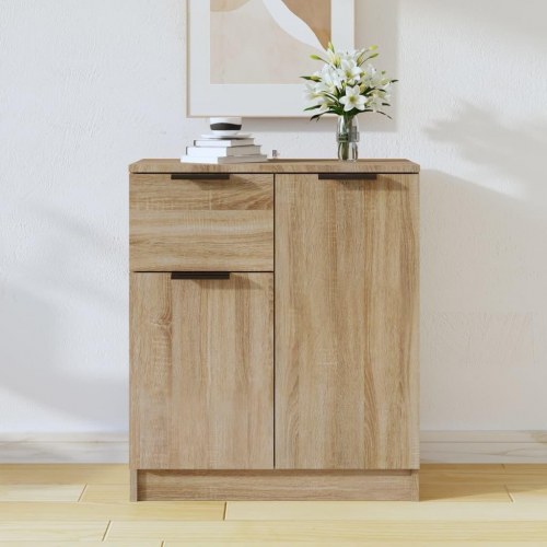 Skænk 60x30x70 cm konstrueret træ sonoma-eg