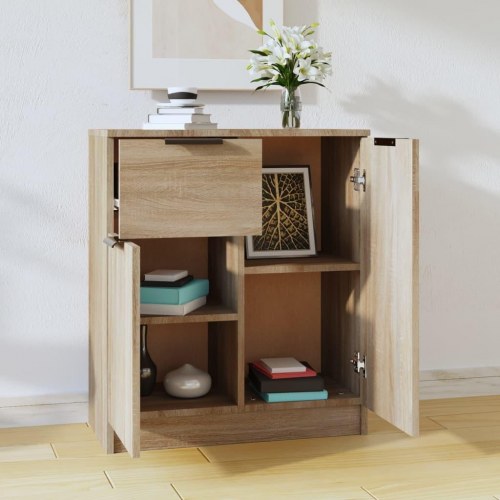 Skænk 60x30x70 cm konstrueret træ sonoma-eg