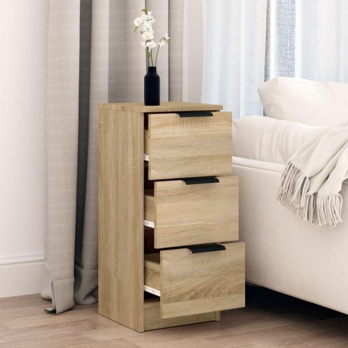 Skænk 30x30x70 cm konstrueret træ sonoma-eg