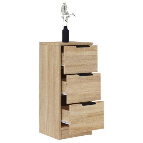 Skænk 30x30x70 cm konstrueret træ sonoma-eg