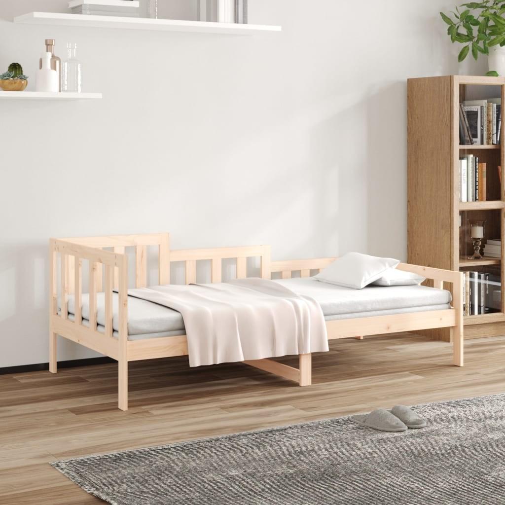 Daybed Massivt Fyrretræ Gyldenbrun - Naturfarvet / 90 x 200 cm