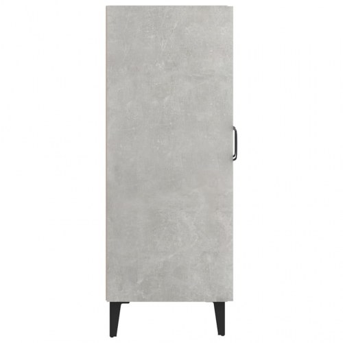 Skænk med glaslåger 69,5×34×90 cm - betongrå konstrueret træ