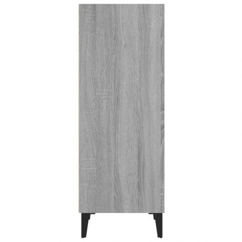 Skænk med 3 rum 34,5 x 32,5 x 90 cm - grå sonoma-eg