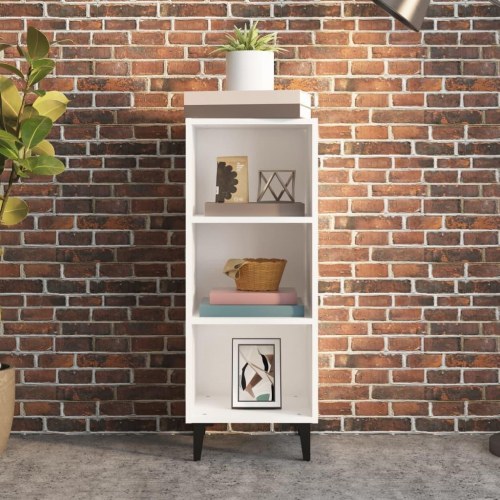 Skænk 34,5x32,5x90 cm konstrueret træ hvid