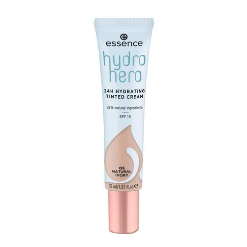 Fugtighedscreme med Farve Essence Hydro Hero 05-natural ivory SPF pf 15 (30 ml)