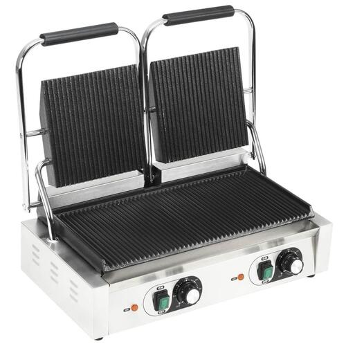 Dobbelt rillet paninigrill 3600 W 57x30,5x20 cm