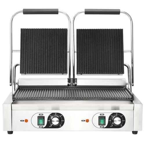 Dobbelt rillet paninigrill 3600 W 57x30,5x20 cm