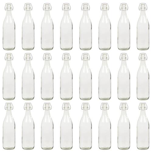 Glasflasker med patentlåg 24 stk. 1 l