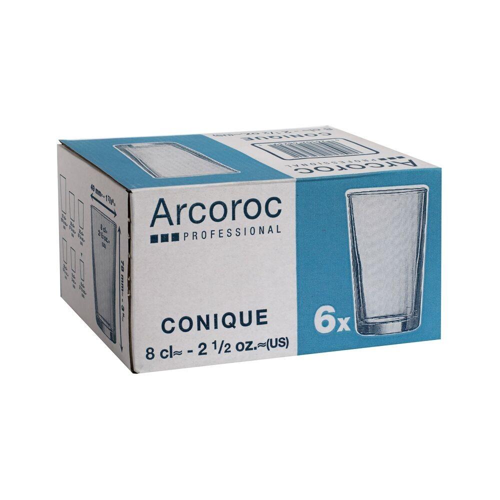 Glas Arcoroc Conique Gennemsigtig Glas 6 Enheder 8 Cl