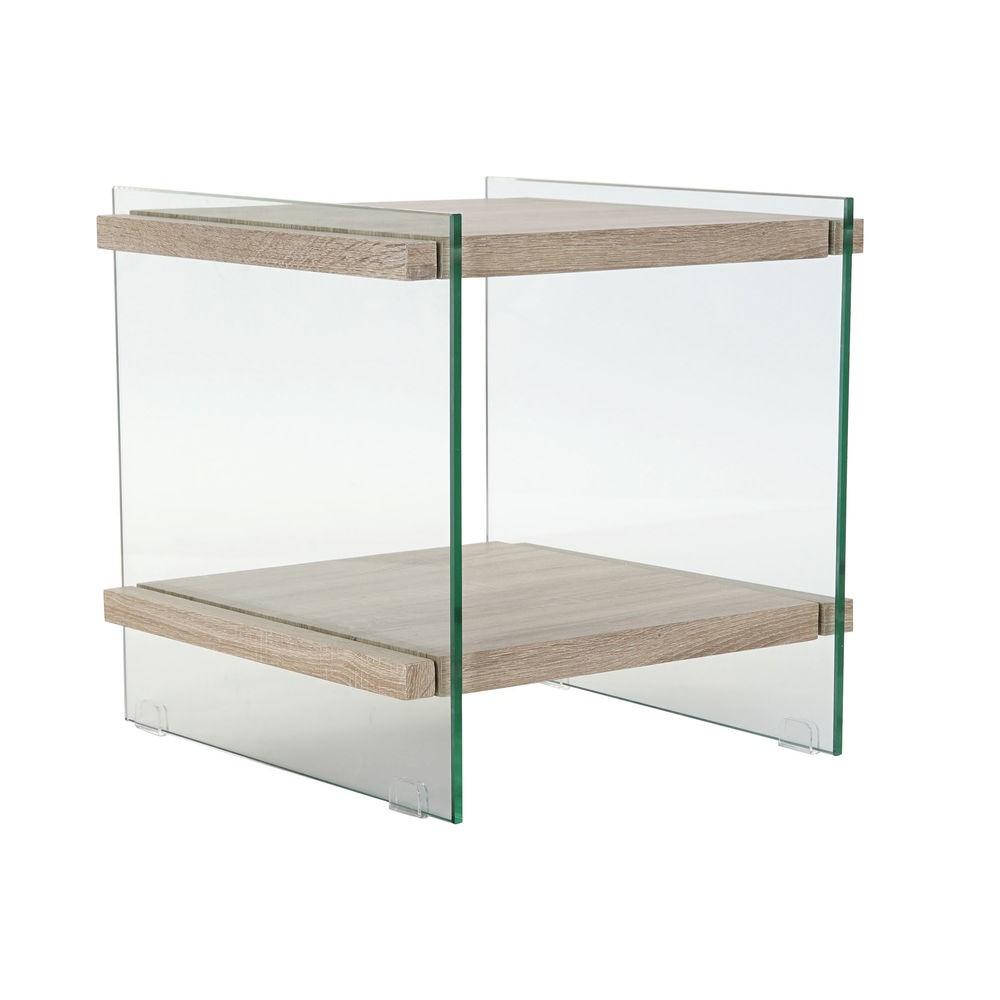 Natbord Krystal Træ Mdf 50 X 50 X 49 Cm