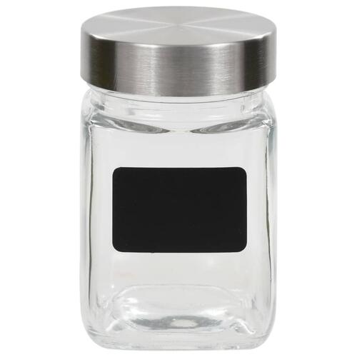Opbevaringsglas med etiket 12 stk. 300 ml