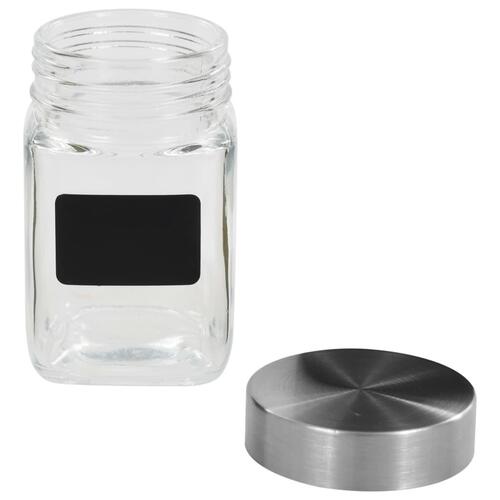 Opbevaringsglas med etiket 12 stk. 300 ml
