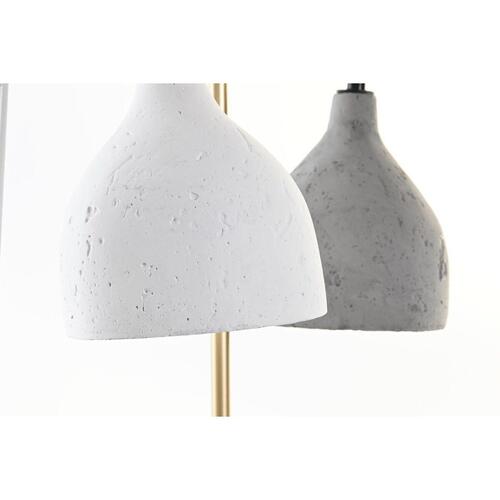 Bordlampe 21 x 17 x 49 cm Metal Cement 220 V 50 W (2 enheder)