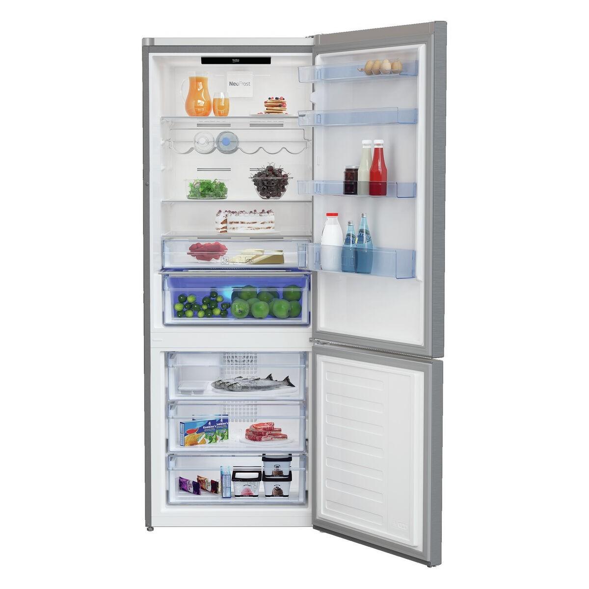 Kombineret køleskab BEKO RCNE560E40ZXBN Rustfrit stål (70 x 74.5 x 192 cm)