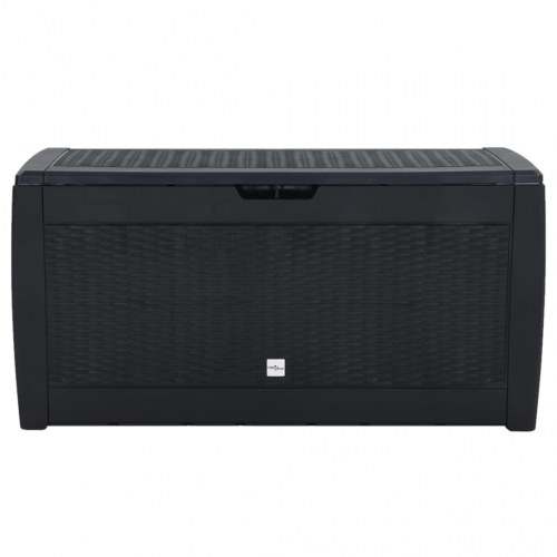 Opbevaringskasse til haven 119x48x60 cm polypropylen antracit