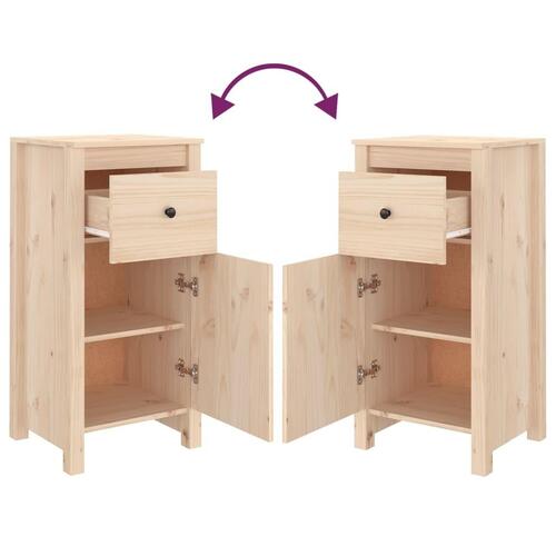 Skænk 40x35x80 cm massivt fyrretræ