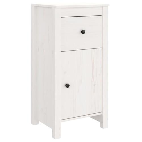 Skænk 40x35x80 cm massivt fyrretræ hvid