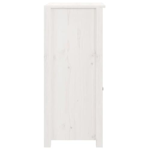 Skænk 40x35x80 cm massivt fyrretræ hvid