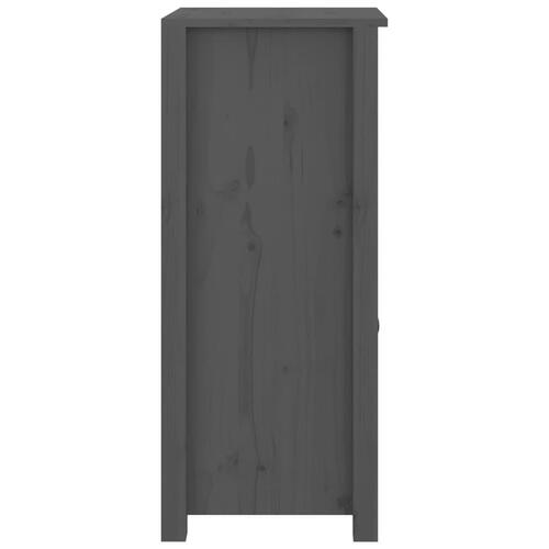 Skænk 40x35x80 cm massivt fyrretræ grå