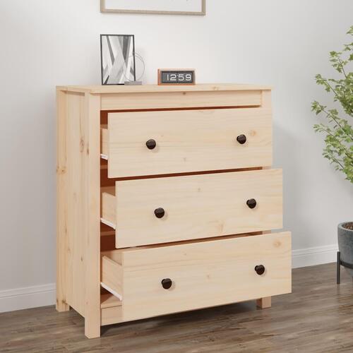 Skænk 70x35x80 cm massivt fyrretræ
