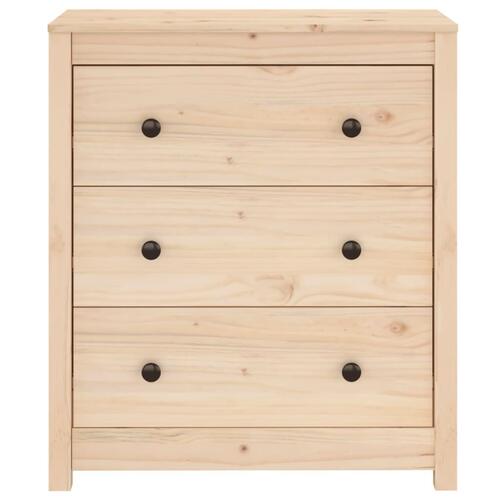 Skænk 70x35x80 cm massivt fyrretræ