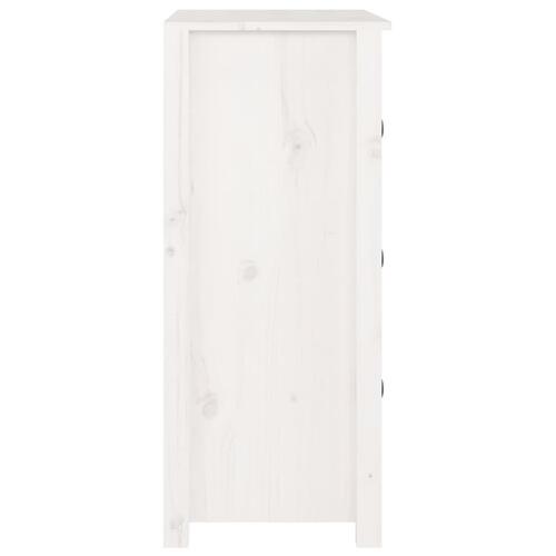 Skænk 70x35x80 cm massivt fyrretræ hvid
