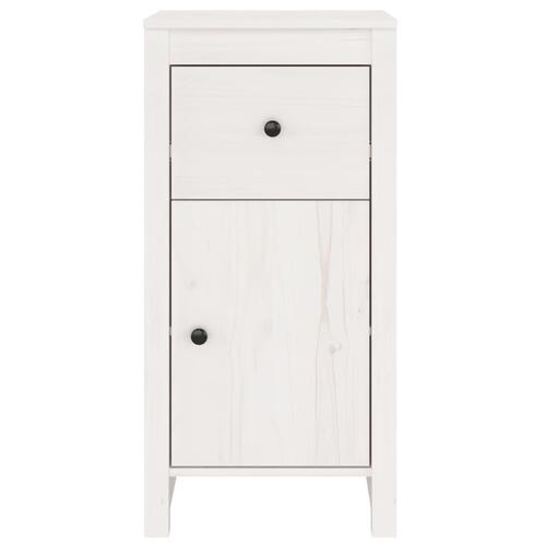 Skænke 2 stk. 40x35x80 cm massivt fyrretræ hvid