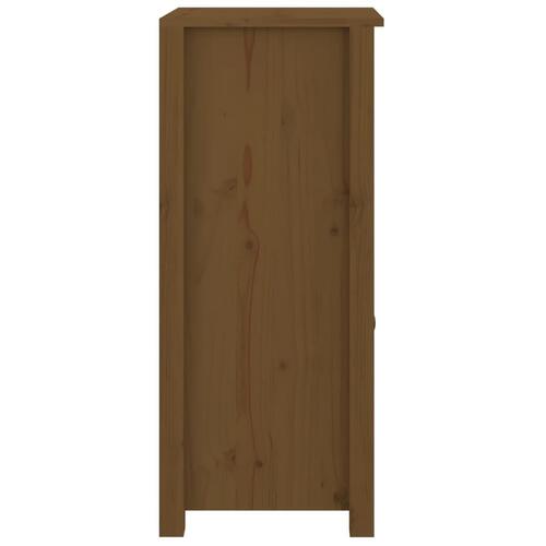 Skænke 2 stk. 40x35x80 cm massivt fyrretræ gyldenbrun