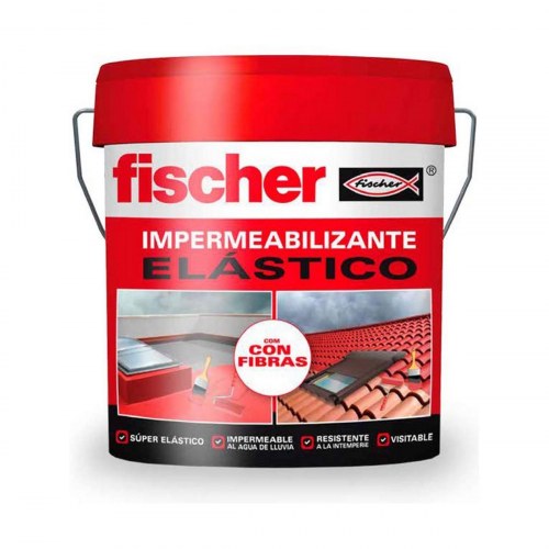 Fischer vandtæt elastisk tag- og terrassemaling, hvid - 4 l (547958)
