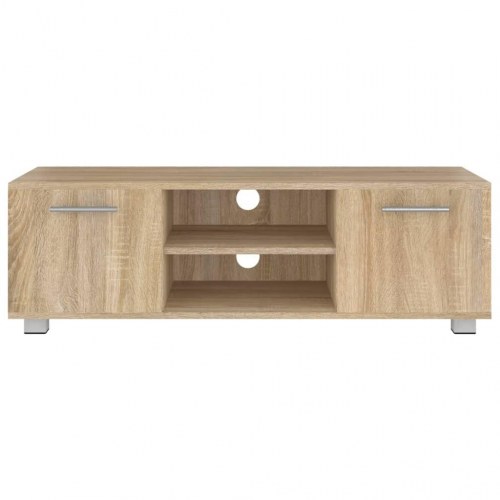 Tv-bord 110x40x35 cm konstrueret træ sonoma-eg