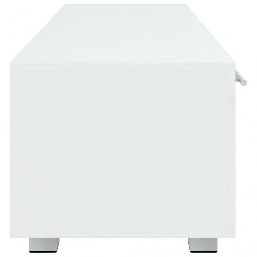 Tv-bord 110x40x35 cm konstrueret træ hvid