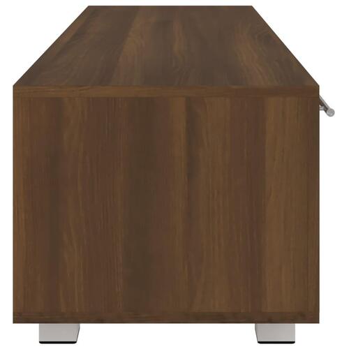 Tv-bord 110x40x35 cm konstrueret træ brun egetræsfarve