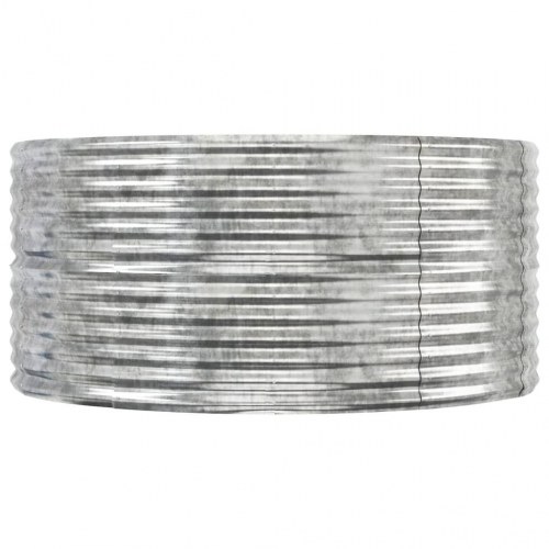 Plantekasse 212x140x68 cm galvaniseret stål sølvfarvet