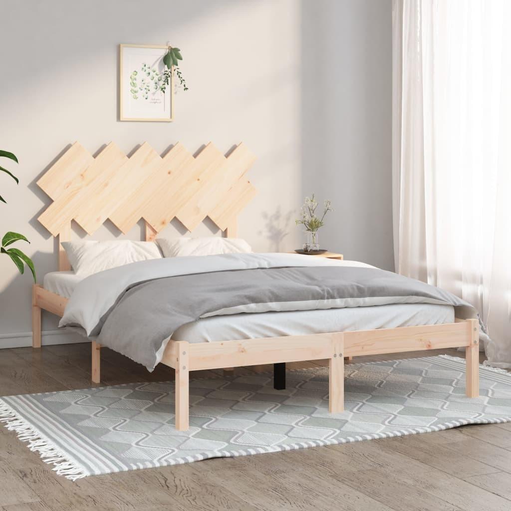 Sengeramme Small Single Massivt Træ - Naturfarvet / 135 x 190 cm