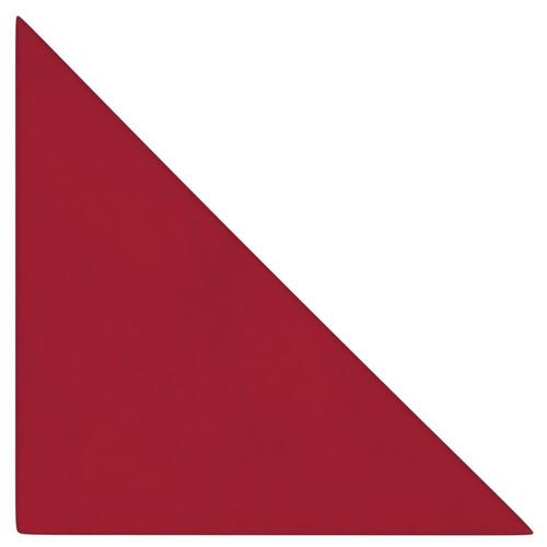 Vægpaneler 12 stk. 30x30 cm 0,54 m² fløjl vinrød