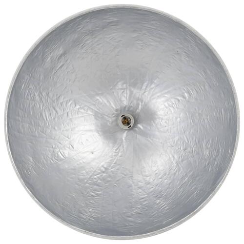 Pendellampe Ø 50 cm E27 hvid og sølvfarvet