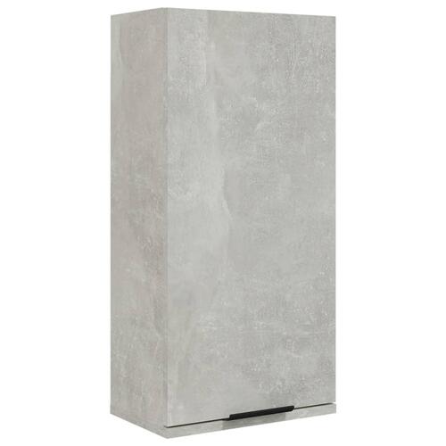 Væghængt badeværelsesskab 32x20x67 cm betongrå
