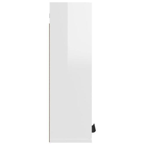 Væghængt badeværelsesskab 32x20x67 cm hvid højglans