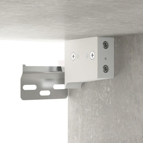 Vægskab 80 × 36,5 × 35 cm i konstrueret træ - betongrå