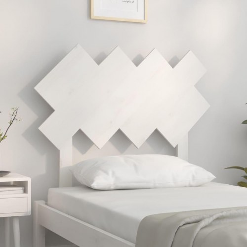 Sengegærde i massivt fyrretræ 92 x 3 x 81 cm - hvid